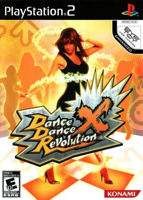 Dance Dance Revolution X box cover front